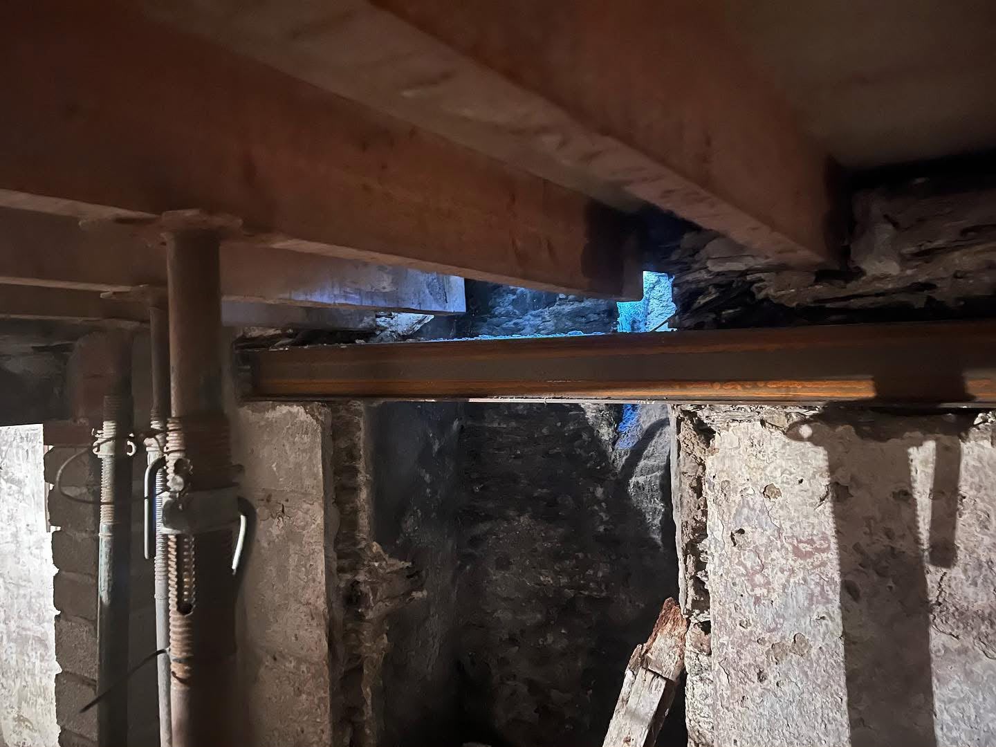 Structural opening formed during a house to HMO conversion
